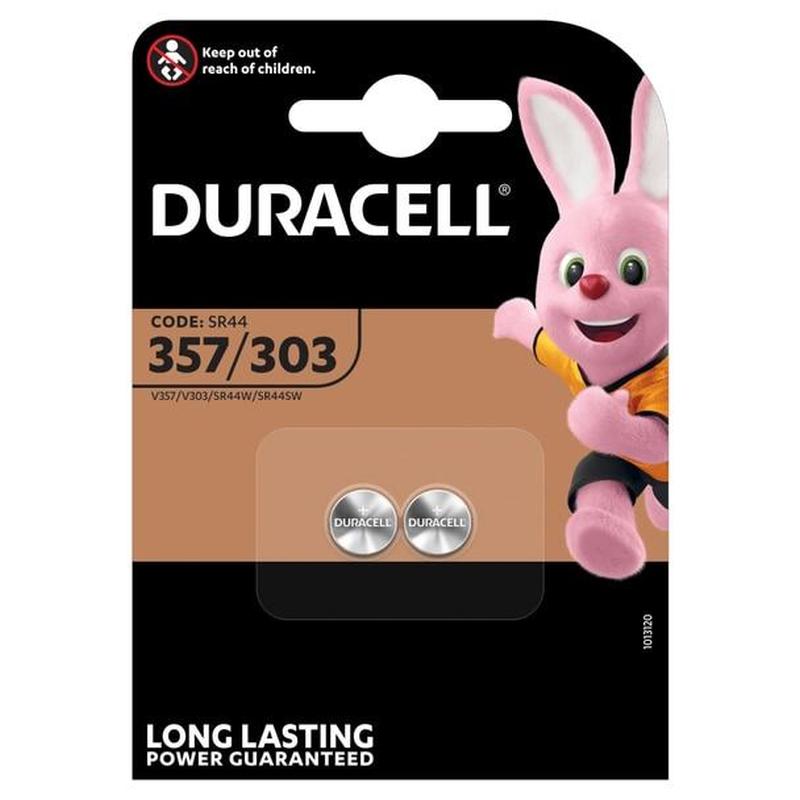 357/303  1.55V Silver Oxide  , 11.60  5.35mm,  2 , , Duracell