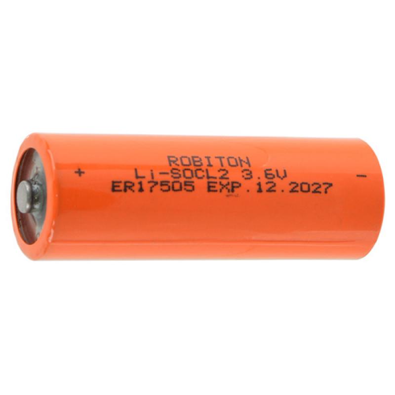  3.6V  3600mAH  Li-SOCL2, ER-17505, 4/3A(17.0*50mm), 1 , Robiton