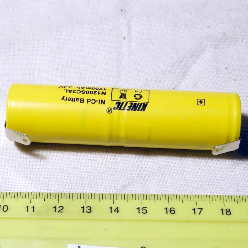  2.4V 1200mAH NiCd (2 x SC)   [Ø23*86mm]