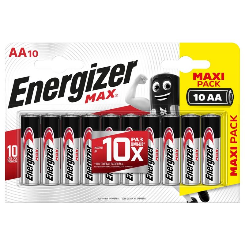  AA , 10 , Energizer Max, 