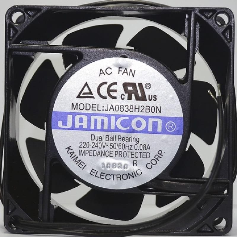   80*80*38mm 220V AC, 2x-, 2400 RPM, Jamicon