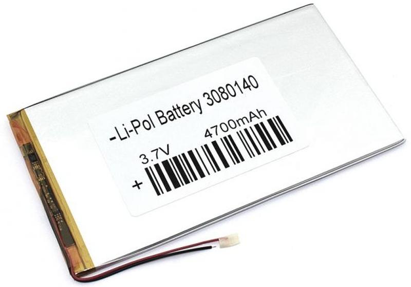  Li-Po 140 x 80 x 3.0mm, - 3.7V, 4700mAH, LP3080140