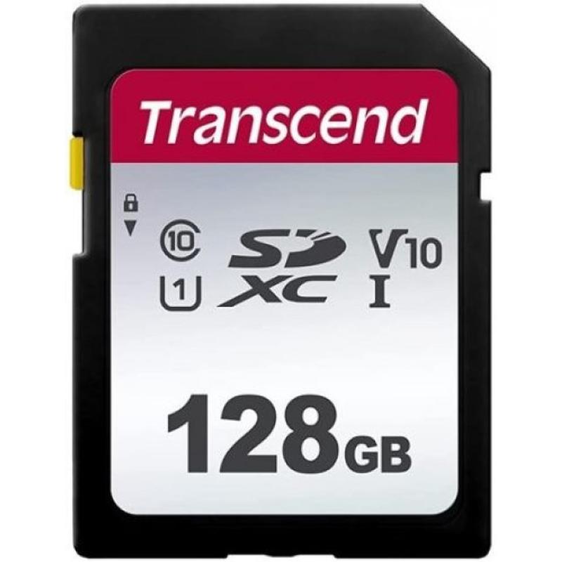   128Gb SDXC Transcend 300S UHS-I U1 V10 (100/25 MB/s)