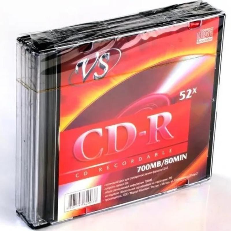  CD-R  700MB 52x,  5  slim box, VS