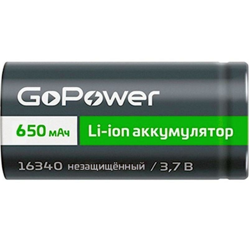  16340 LiIon 3.7V  550mAh, 16x34mm, CR123,  , GoPower