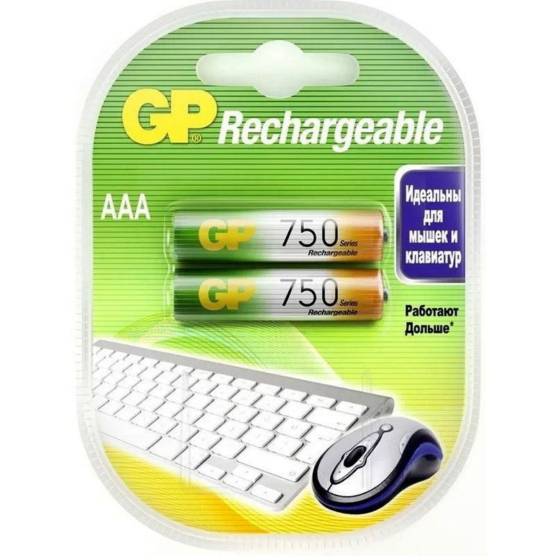  NiMH 1.2V  750mAh R03/AAA, 2  , GP