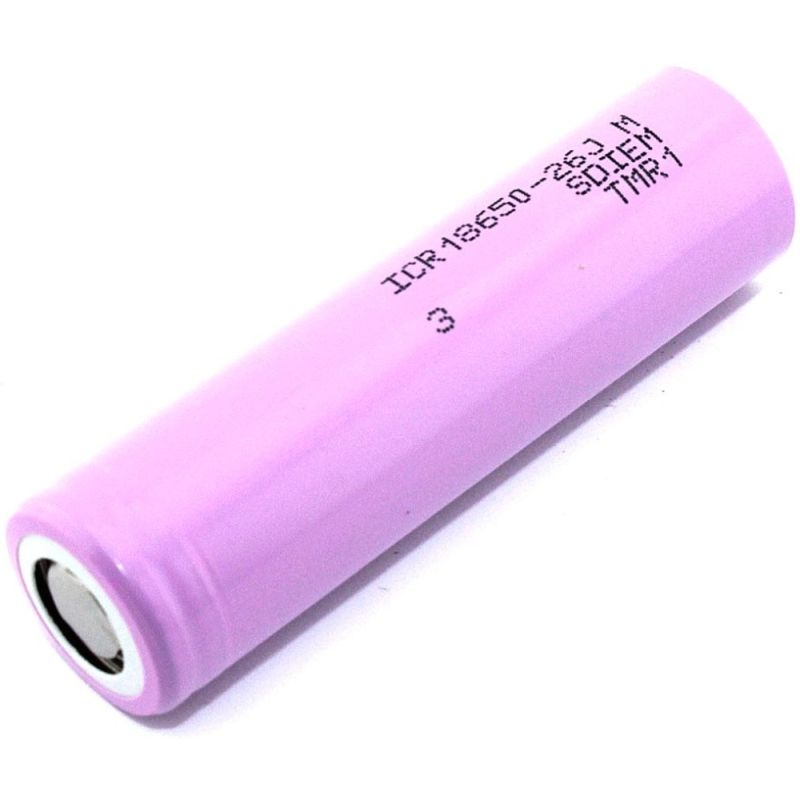  18650 LiIon 3.7V 2600mAh, 18x65mm  , Samsung