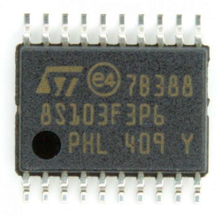    STM8S103F3P6,  uUSB :      STM8S103F3P6 (16MHz, EEPROM 640x8b, I2C/IrDA/LIN/SPI/ UART/U...