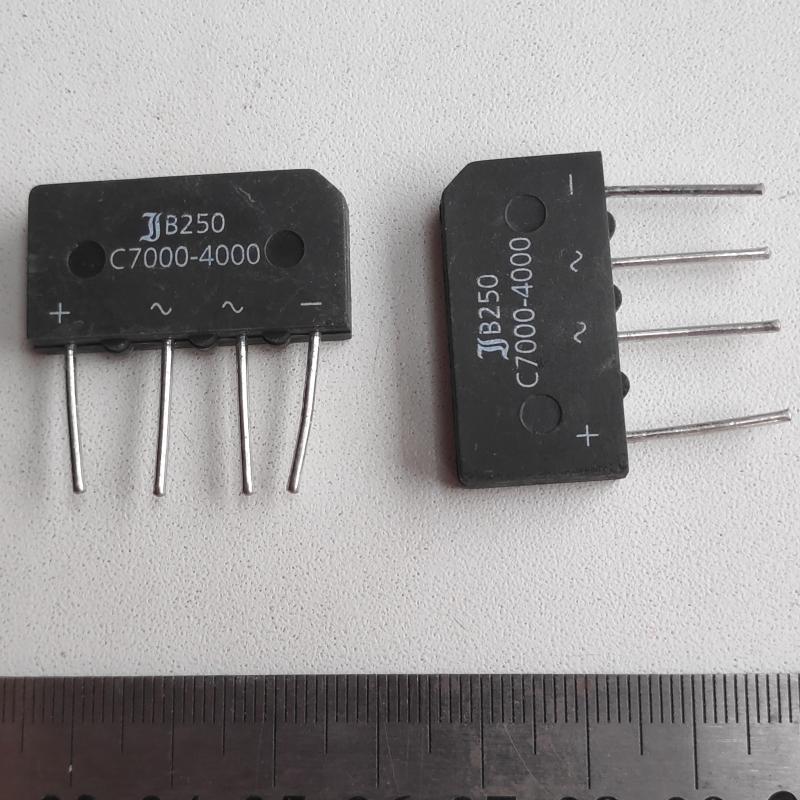B250C7000A :    250V 7.0A -~~+
 : Diotec Semiconductor...