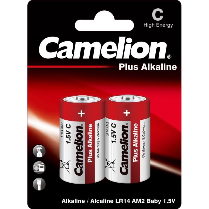  C ,  2 , Camelion,  :  ,  C/LR14, (   ~ 26x50mm ) Camelion Alkaline,   2 ...