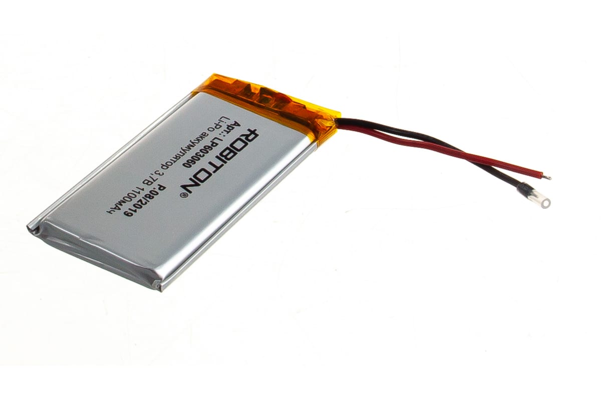  Li-Po  60 x 30 x 6.0mm, - 3.7V, 1100mAH, LP603060 :  LiPo - 3.7V, 1100mAH,   , 603...