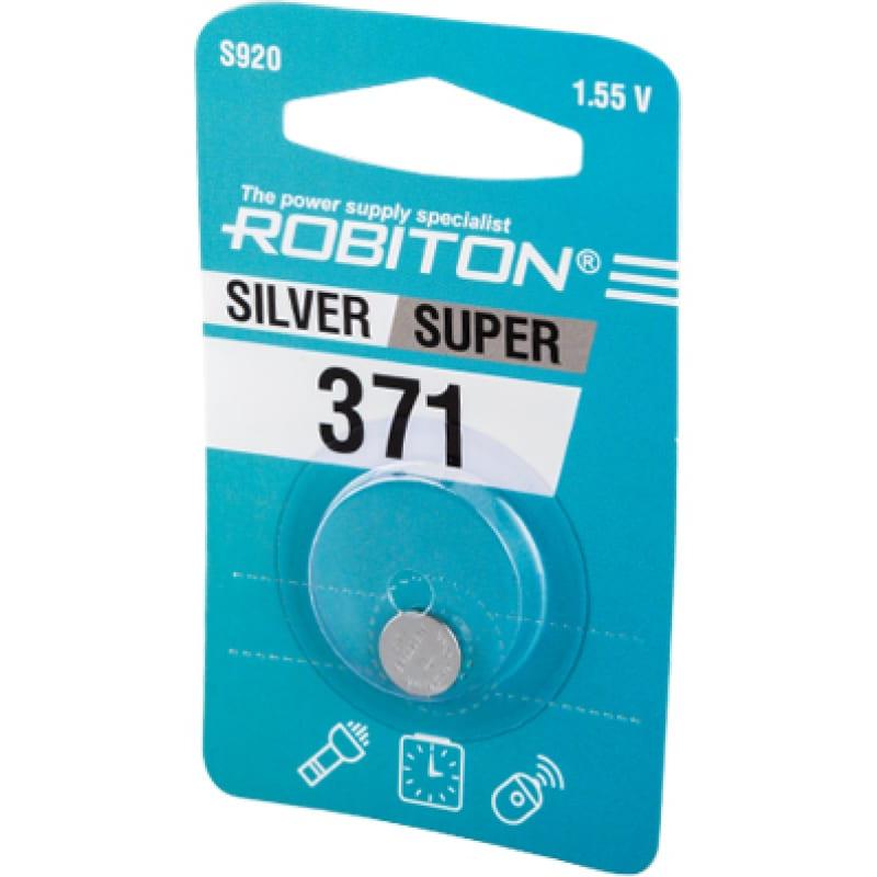 371  1.55V Silver Oxide  ,  9.50  2.10mm, 1 , , Robiton :   1.55V 33 mAH, -  371/SR...