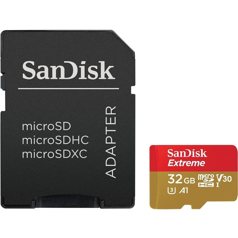    32Gb microSDXC Sandisk Extreme UHS-I U3 V30 A1 (100/60 MB/s)  