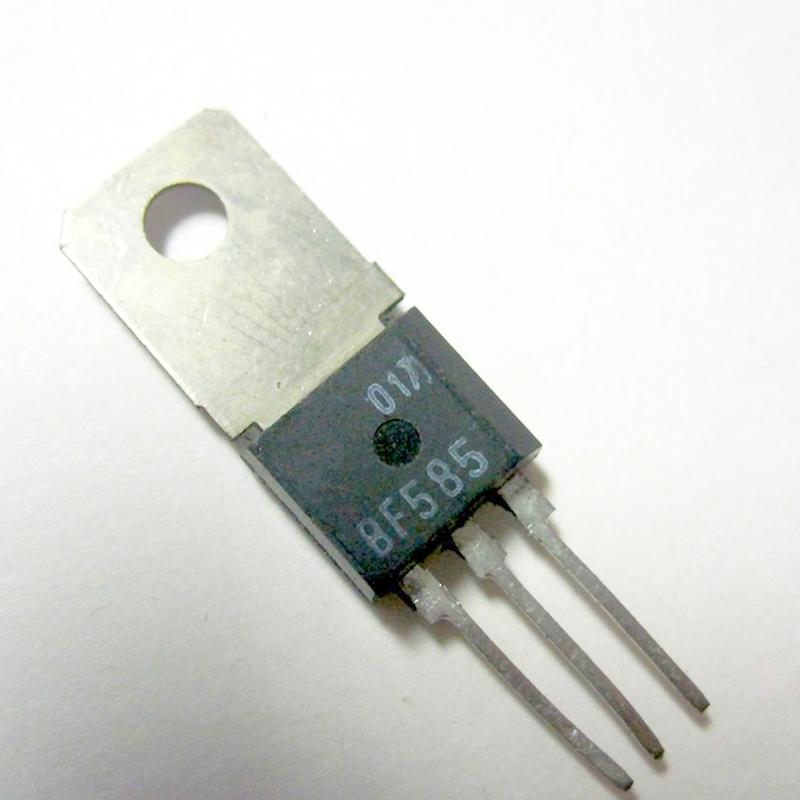 BF585 :  SI-N 350V 0.05A 5W 70MHz
 : TO202
 : Philips
 : BF583...
