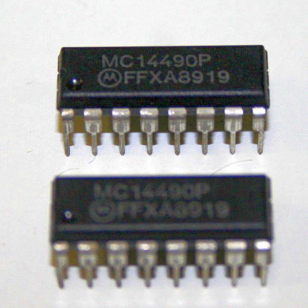 MC14490P :  6-       3-18V
 : DIP16
 : Motorola...
