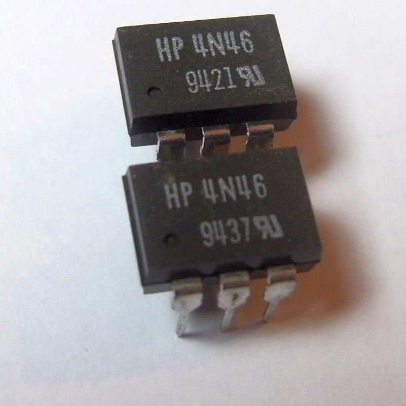 4N46 :   3KV 400%Opto couplers for analog signalsOpto darlington npn-output dc-input

•  , Viso : 2.5kV...