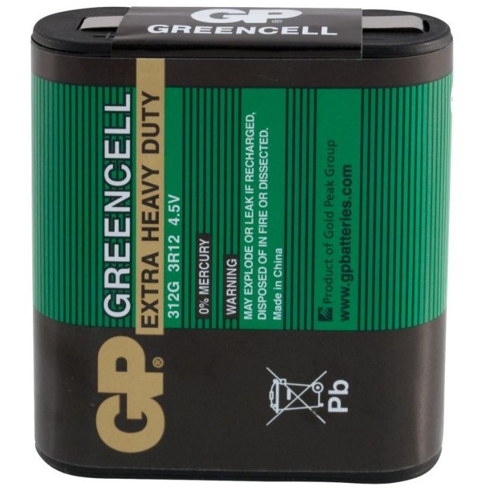   4.5V,  3R12 (62x22x67mm), , GP Greencell