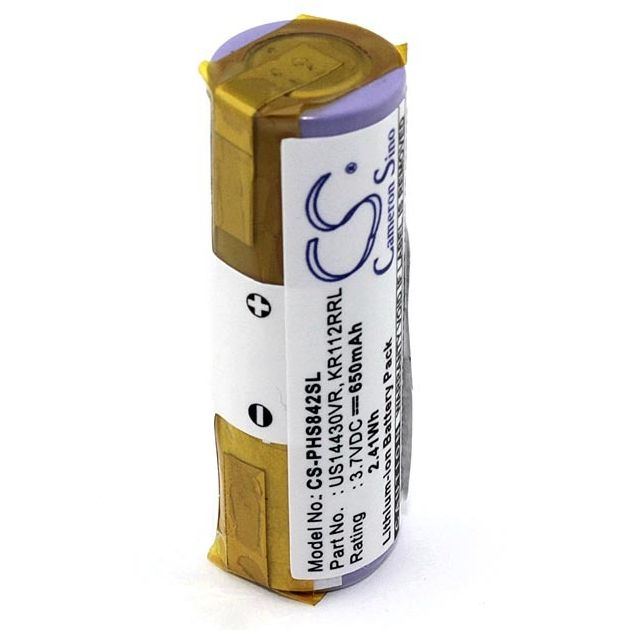  14430 LiIon 3.7V  650mAh, 14x43mm 4/5AA,  , 1 