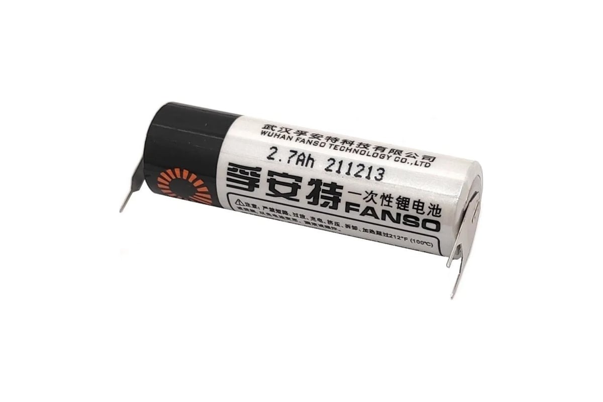  3.6V  2400mAH  Li-SOCL2, ER-14505, R6/AA(14.5*50mm)  , 1 , Fanso