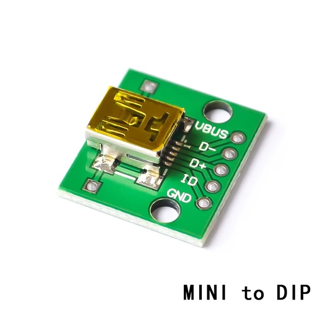  miniUSB (F) - SIP 5p  :  mini USB  (F) - SIP 5 pin 2.54mm

# Mini USB Male USB 2.0 3.0 A Female USB B Connector I...