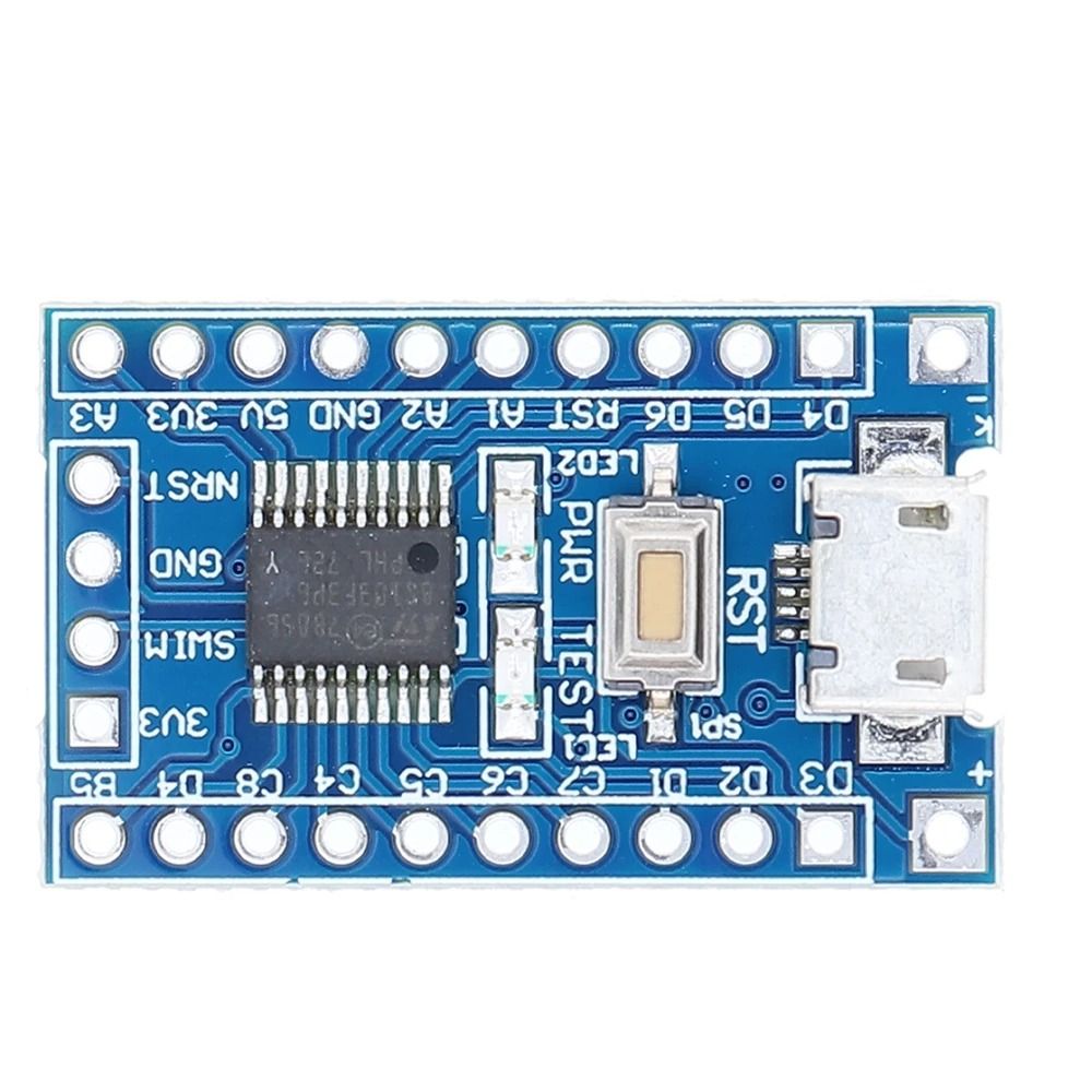    STM8S103F3P6,  uUSB :      STM8S103F3P6 (16MHz, EEPROM 640x8b, I2C/IrDA/LIN/SPI/ UART/U...