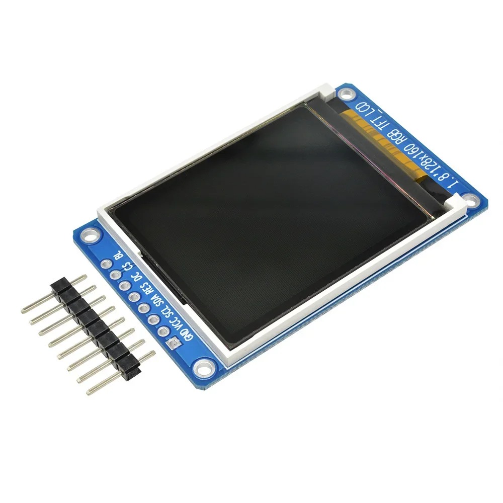  TFT 1.8" 128x160 RGB ST7735 SPI :  IPS TFT RGB  128x160 1.8",  SPI,  ST7735  
Vcc=3.3-5V...