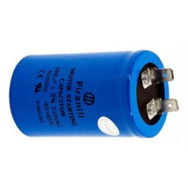  300uF 330V :    300uF; 330VAC, 5%,  faston 6.35mm  
 
...