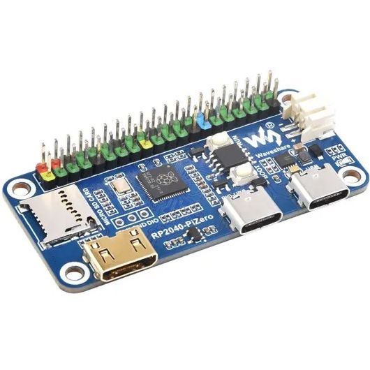 Raspberry RP2040-PiZero, 264KB SRAM, 16MB Flash