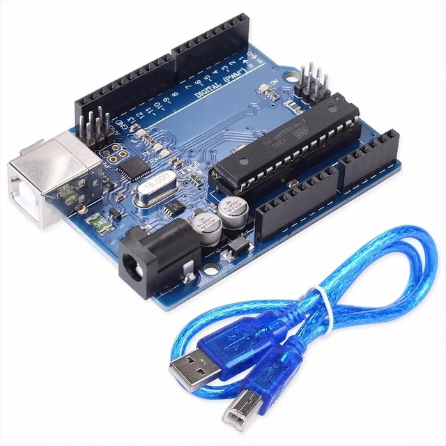 Arduino UNO R3 ATmega328, USB Uart CH340G,  USB B(F) + USB 