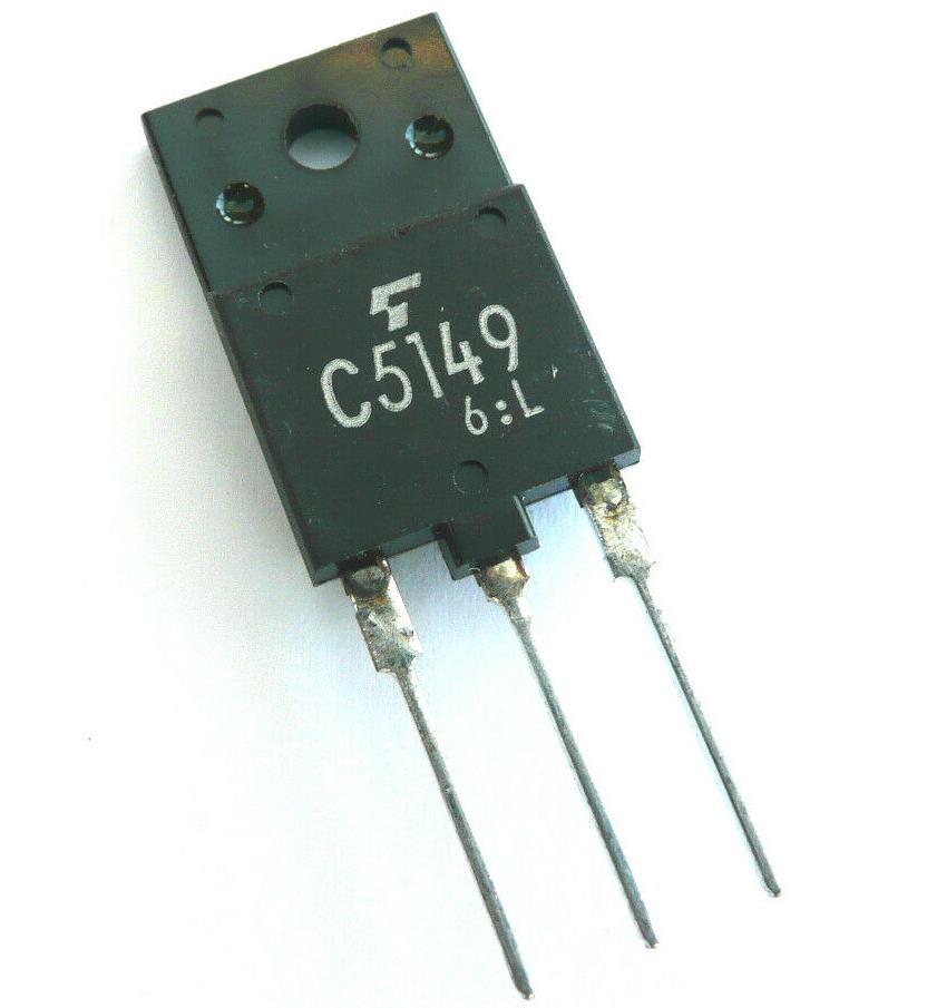 2SC5149 :  SI-N+Diode 1500V 8A 50W 0.5us
 : TO3PF
 : Toshiba...