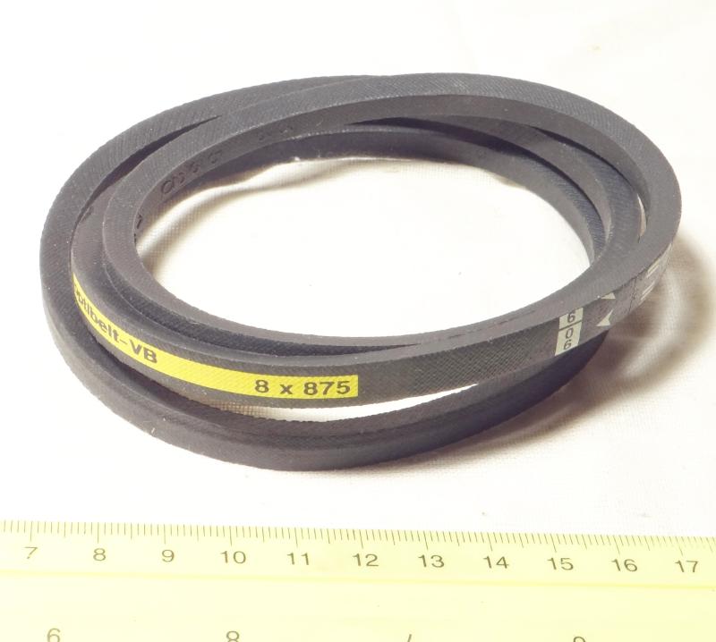ремень приводной клиновидный V-belt  875 x 8 mm
