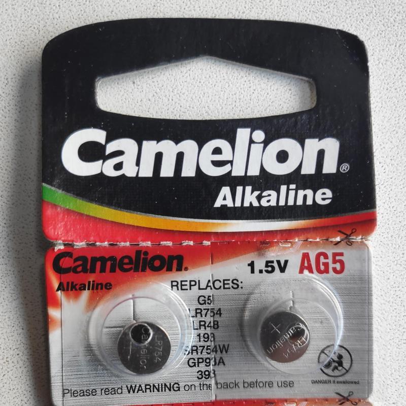   AG5/LR754/393A/193 7.905.35mm , 1, Camelion