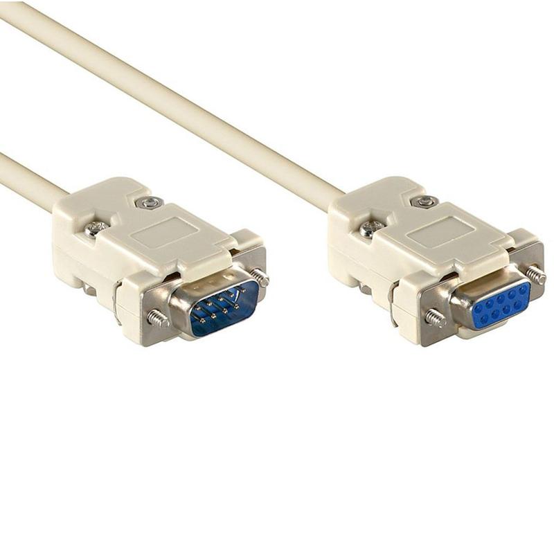  DB9pM - DB9pF (-), 1:1,  1.8  : - RS232 9p (- 1:1) 9pM-9pF,  1.8mD-Sub Extension Cable 1...