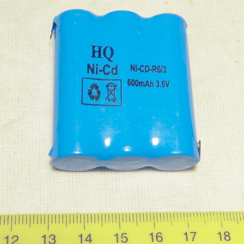 аккумулятор NICD-R6/3, размер AA [15*51mm]