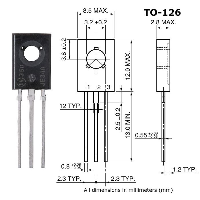 2SB1150 :  SI-P 60V 3A 1.3W
 : TO126
 :...