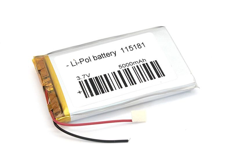  Li-Po  81 x 51 x11.0mm, - 3.7V, 5000mAH, LP115181 :  LiPo - 3.7V, 5000mAH,   , 815...