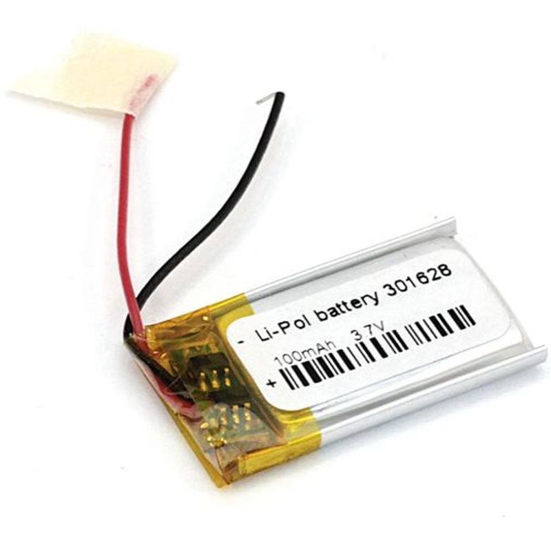  Li-Po  28 x 16 x 3.0mm, - 3.7V,  100mAH, LP301628 :  LiPo - 3.7V, 100mAH,   , 2816...