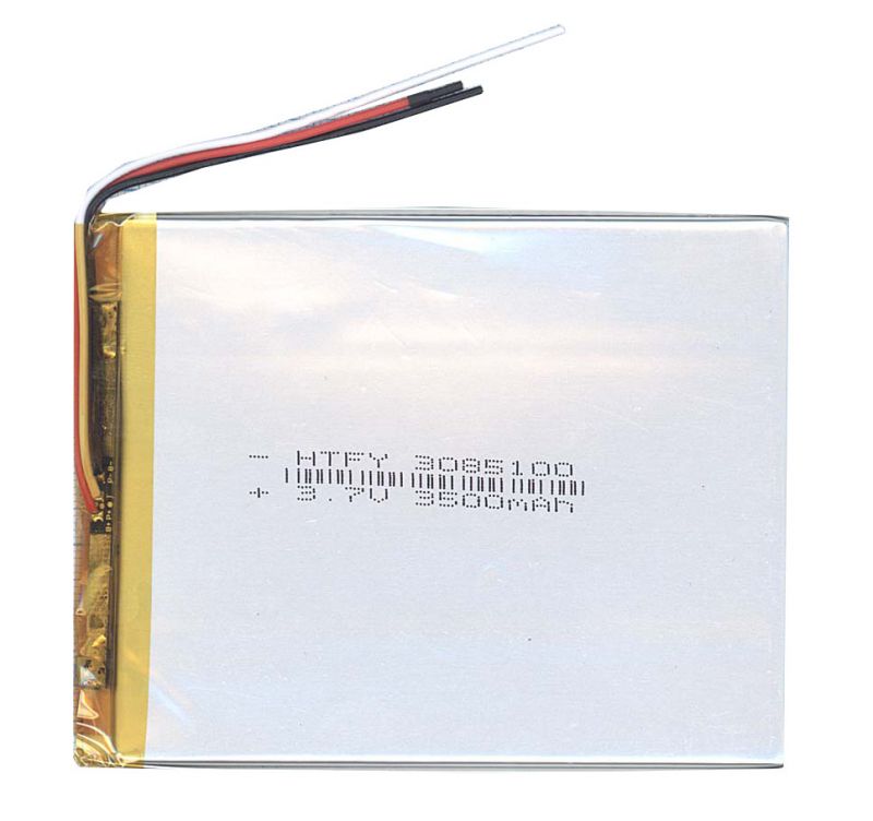  Li-Po 100 x 85 x 3.0mm, - 3.7V, 3500mAH, 3pin, LP3085100