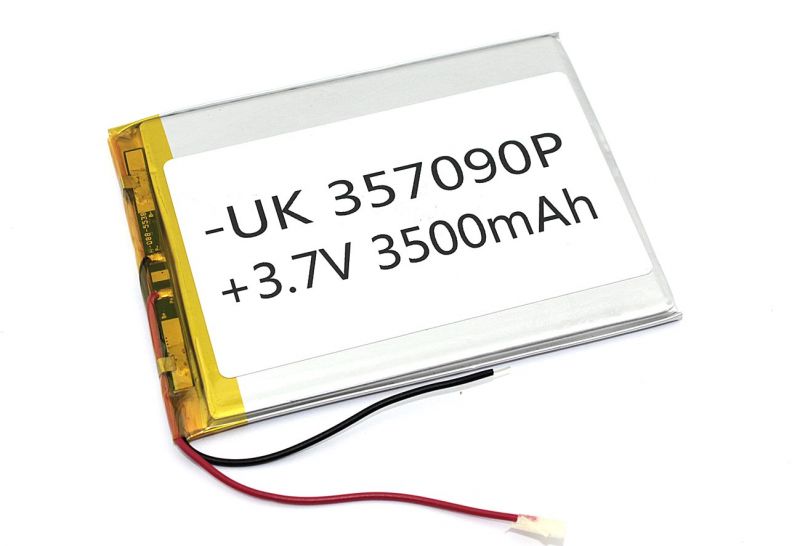  Li-Po  90 x 70 x 3.5mm, - 3.7V, 3500mAH, LP357090 :  LiPo - 3.7V, 3500mAH,   , 907...