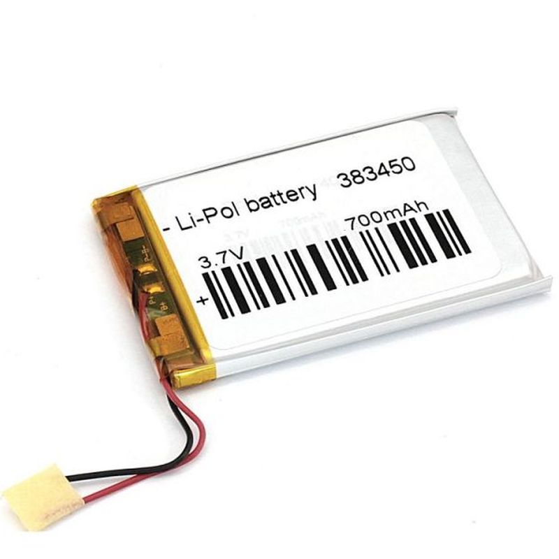  Li-Po  50 x 34 x 3.8mm, - 3.7V,  700mAH, LP383450 :  LiPo - 3.7V, 700mAH,   , 5034...