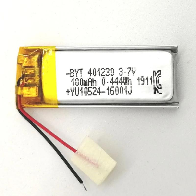  Li-Po  30 x 12 x 4.0mm, - 3.7V,  100mAH, LP401230 :  LiPo - 3.7V, 100mAH,   , 3012...