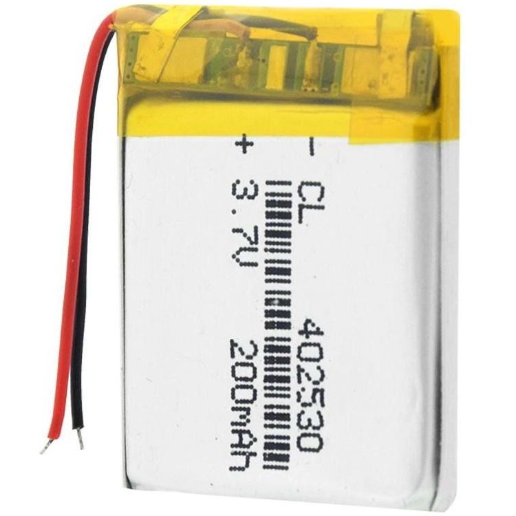  Li-Po  30 x 25 x 4.0mm, - 3.7V,  200mAH, LP402530 :  LiPo - 3.7V, 200mAH,   , 3025...