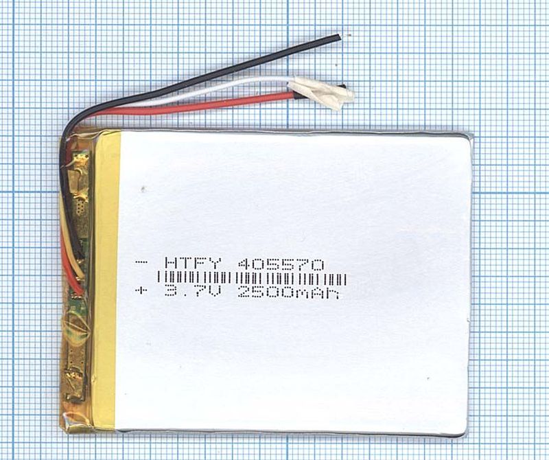  Li-Po  70 x 55 x 4.0mm, - 3.7V, 2200mAH, 3pin, LP405570 :  LiPo - 3.7V, 2200mAH, 3pin,   ...