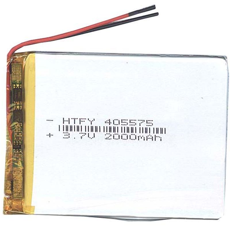  Li-Po  75 x 55 x 4.0mm, - 3.7V, 2000mAH, LP405575 :  LiPo - 3.7V, 2000mAH,   , 755...