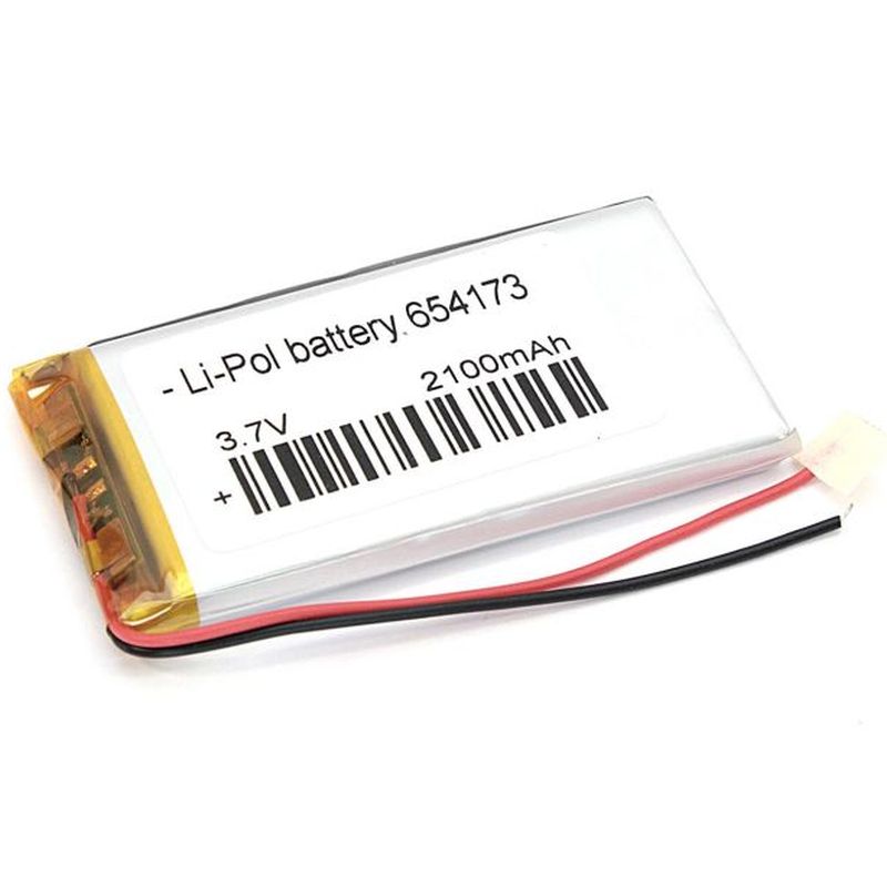  Li-Po  73 x 41 x 6.5mm, - 3.7V, 2100mAH, LP654173 :  LiPo - 3.7V, 2100mAH,   , 734...