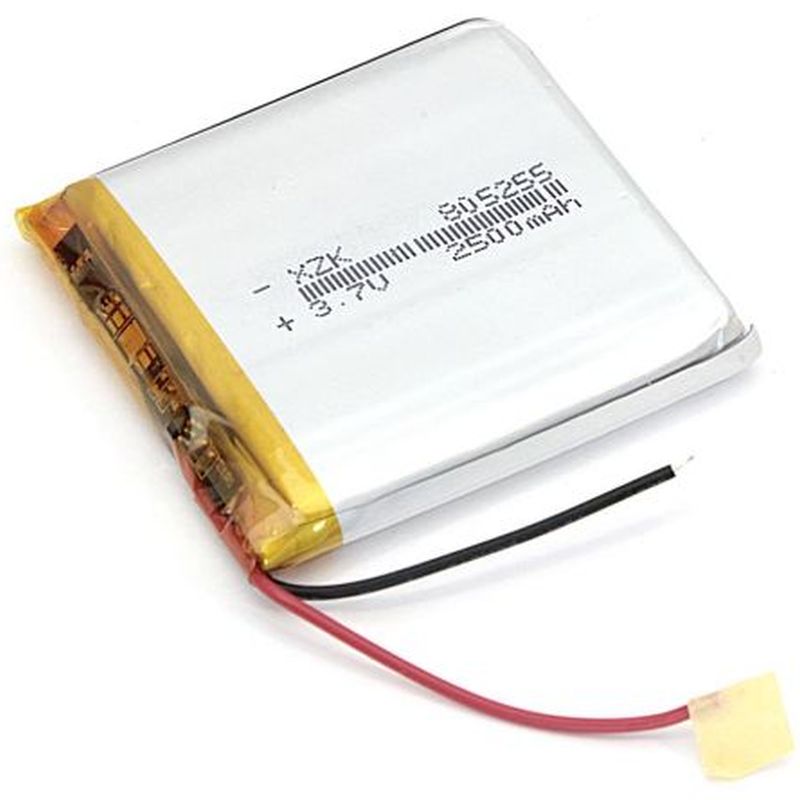  Li-Po  55 x 52 x 8.0mm, - 3.7V, 2500mAH, LP805255