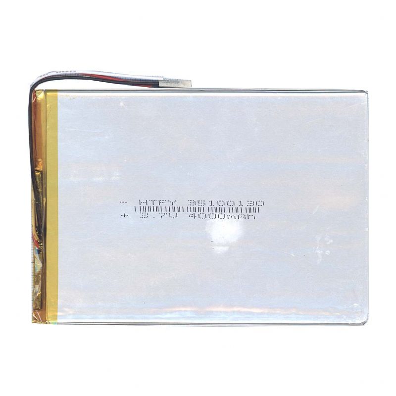  Li-Po 130 x100 x 3.5mm, - 3.7V, 4000mAH, 3pin, LP35100130 :  LiPo - 3.7V, 4000mAH, 3pin,  ...