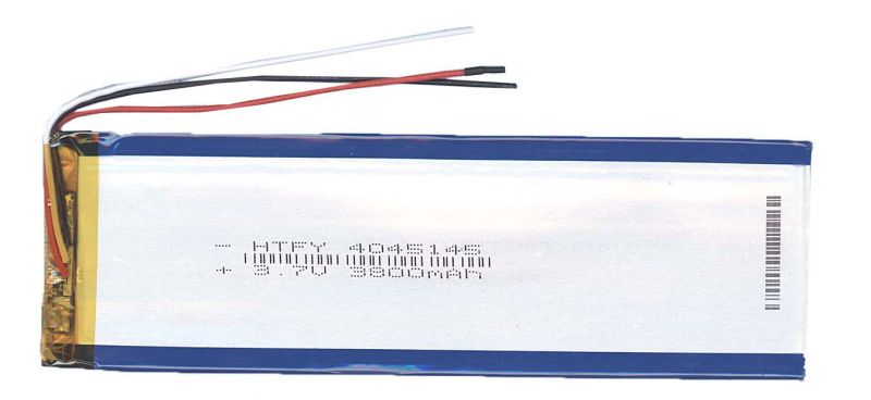  Li-Po 145 x 45 x 4.0mm, - 3.7V, 3800mAH, 3pin, LP4045145