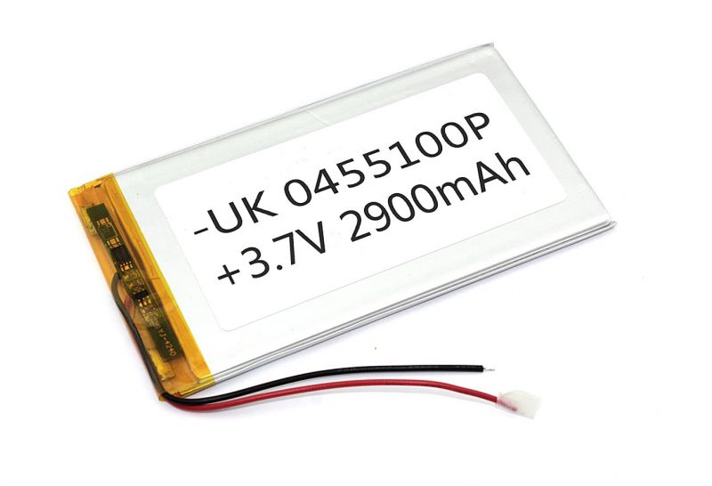  Li-Po 100 x 55 x 4.0mm, - 3.7V, 2900mAH, LP4055100