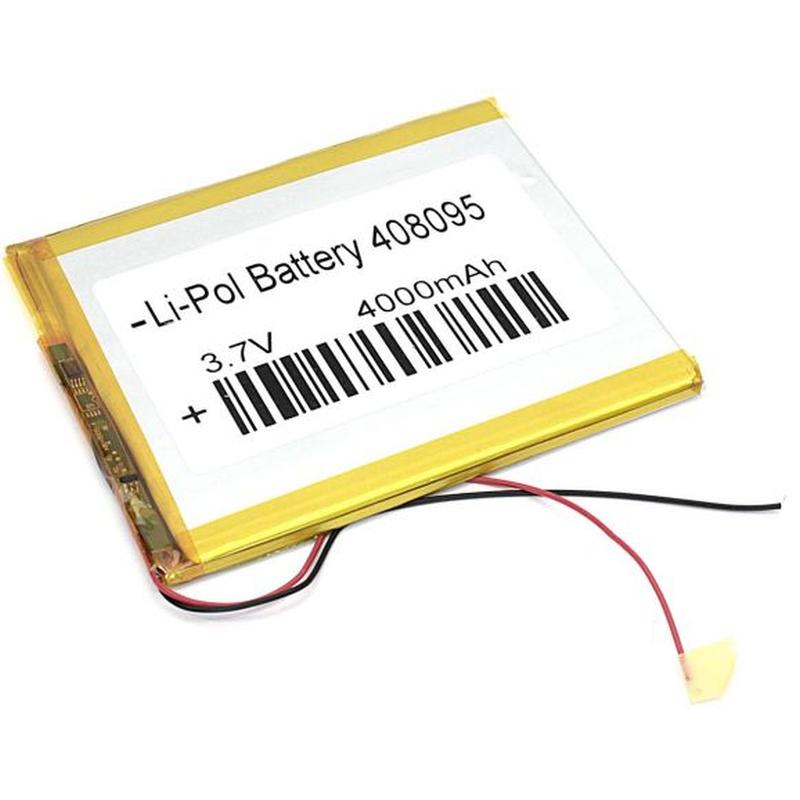  Li-Po  95 x 80 x 4.0mm, - 3.7V, 3900mAH, LP408095